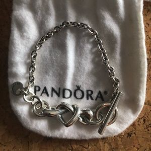 Pandora Knotted Heart Bracelet